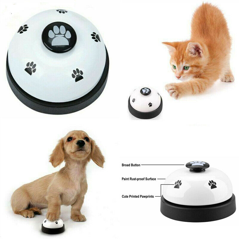 Pet Dog Cat Training Feeding Bells Funny Toy