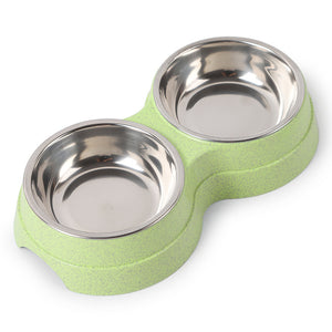 Stainless steel rice bowl pet supplies