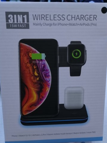 3 in 1 Compatible Mobile Phone Watch Earphone Wireless Charger